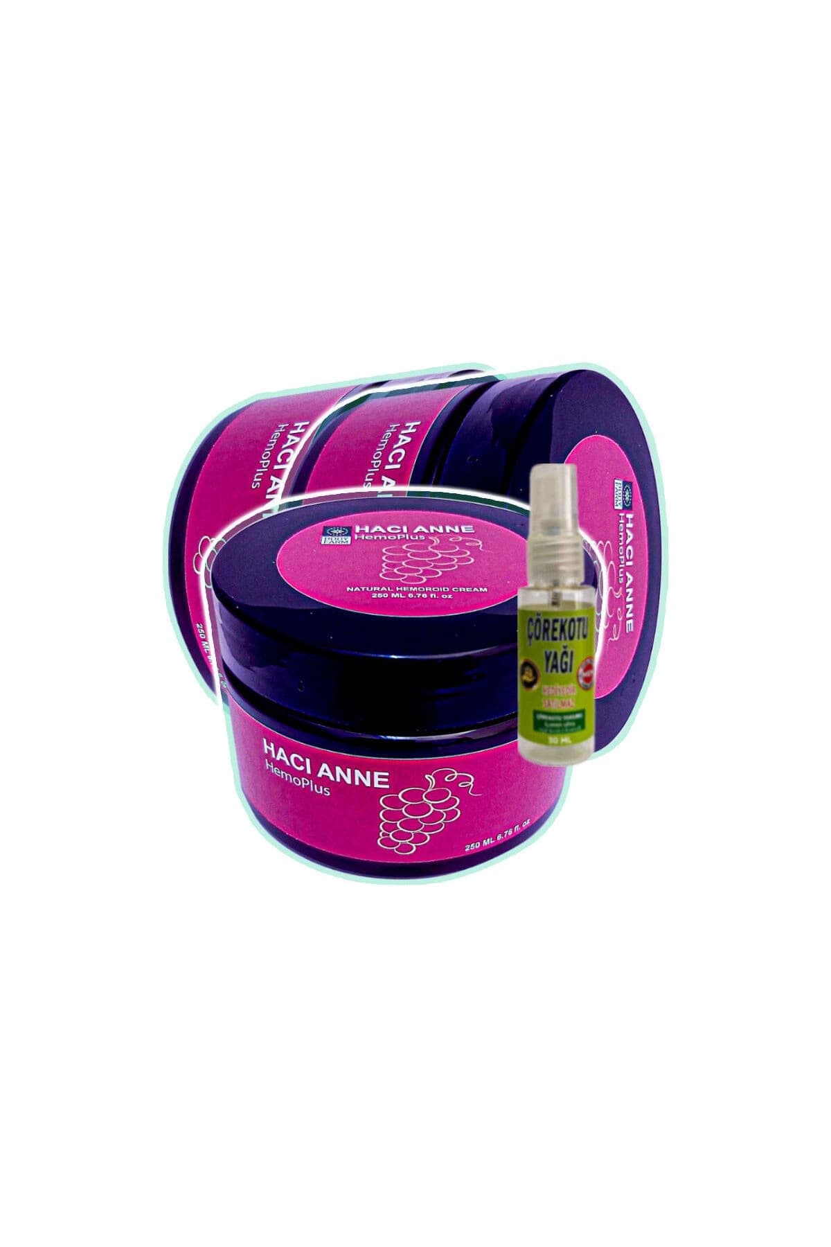 Hacı Anne 3x200 ml Rahatlatıcı Kremi+30 ml Çörek Otu Yağı ile