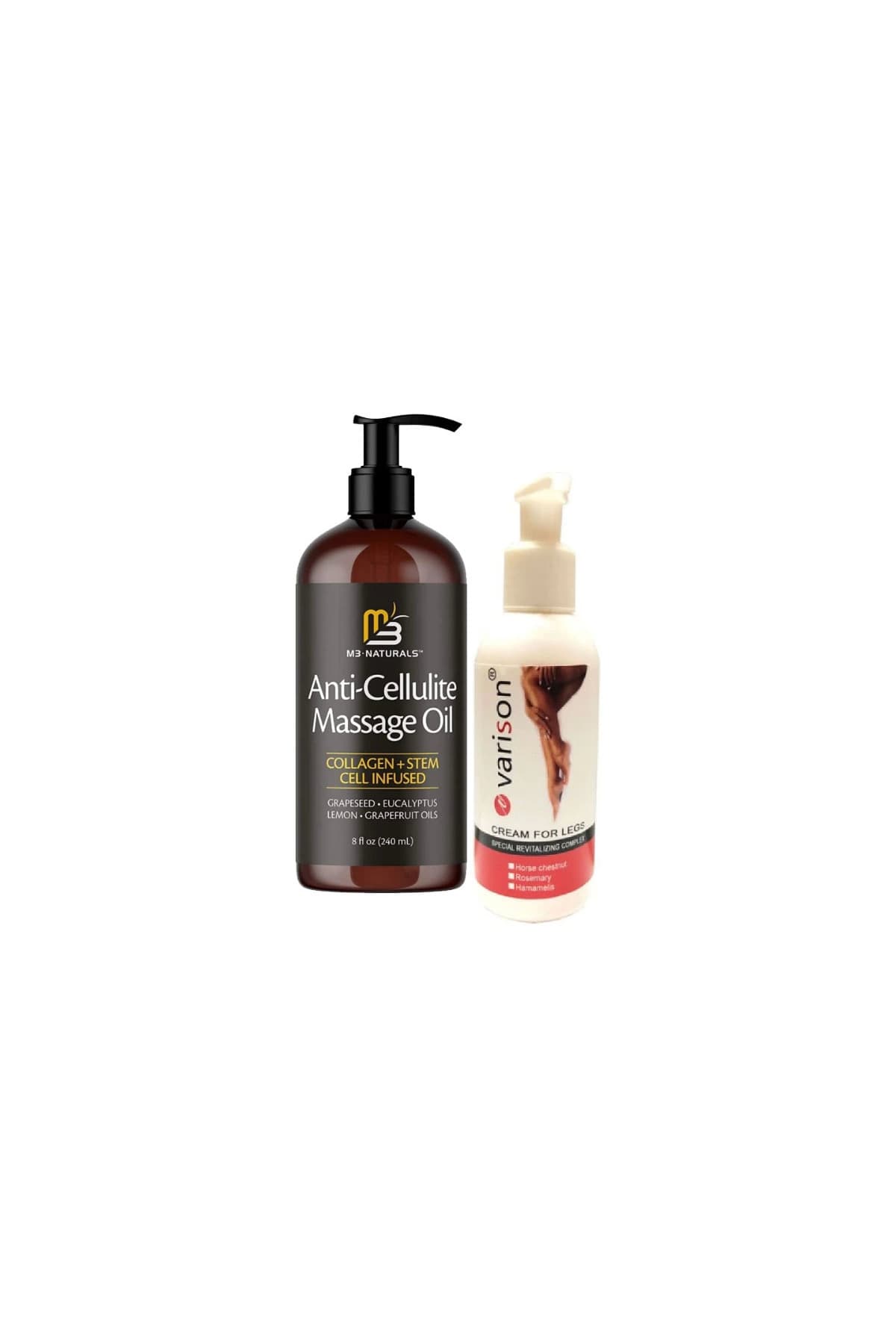 Anti-Cellulite 240 ml Massage Oil Selülitlere Karşı Masaj Yağı + Varison 120 ml Varislerinize Son