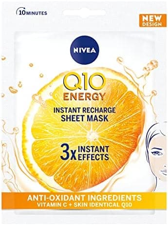 Yüz Bakim Maskesi & Q10 Energy C Vitamini Ve Antioksidan Etkili Kağıt Maske 1 Adet