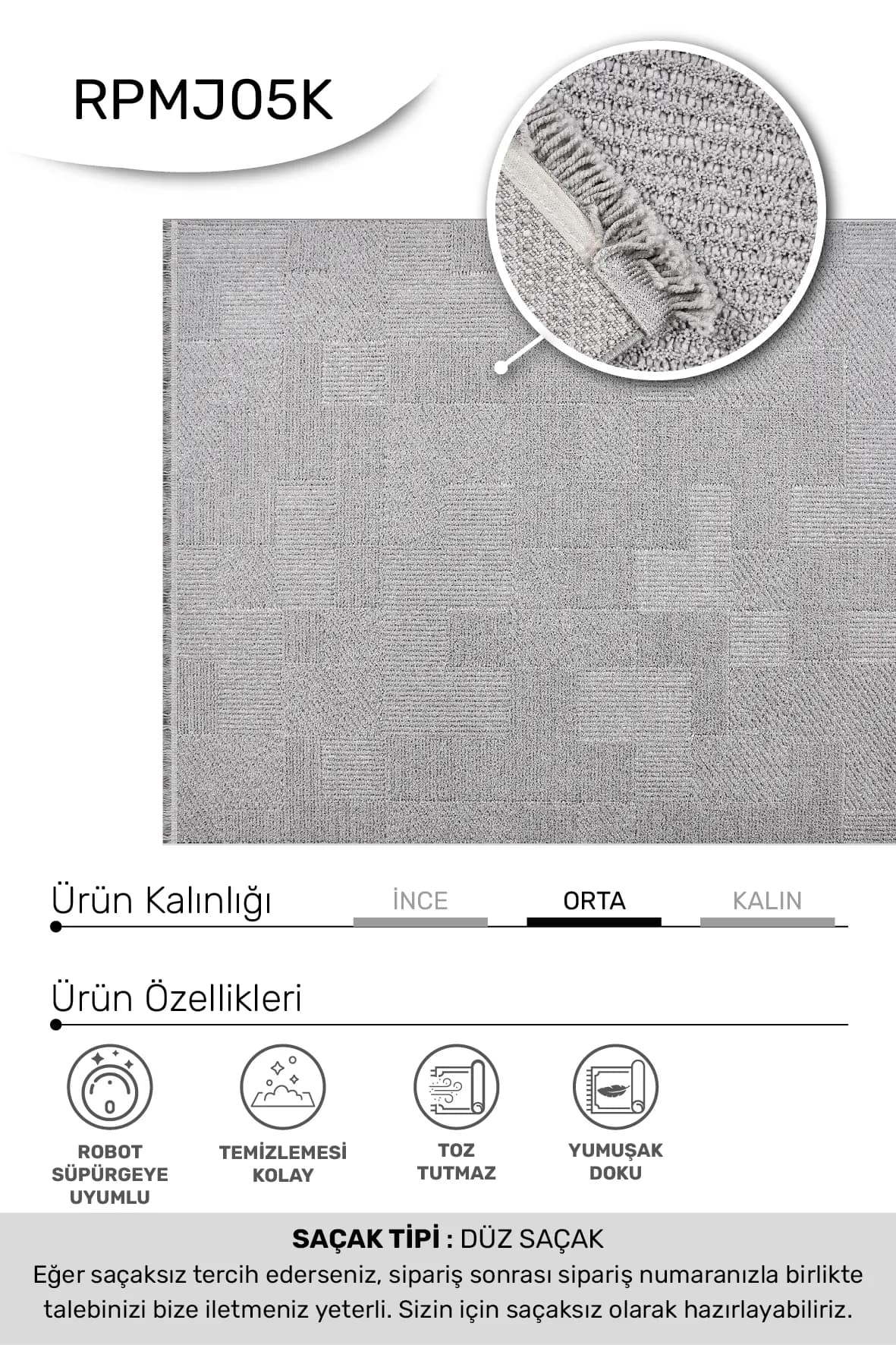 YoudayHomeCollection MARGİN Model Oturma Odası Halısı