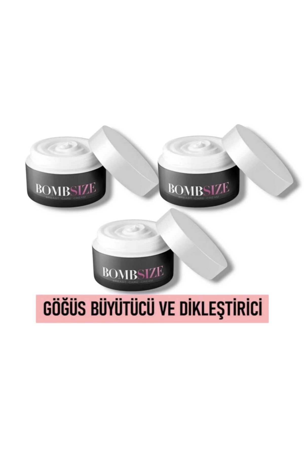 Bombsize Kadınlara Özel Göğüs Geliştirici Dolgunlaştırıcı Sıkılaştırıcı Bakım Kremi 50 ML X 3 Adet