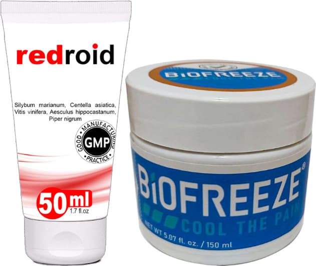 Redroid Için 50 ml Kremi + Biofreeze Paincream 150 ml Sırt Bel Diz Dirsek Teskin Edici Krem