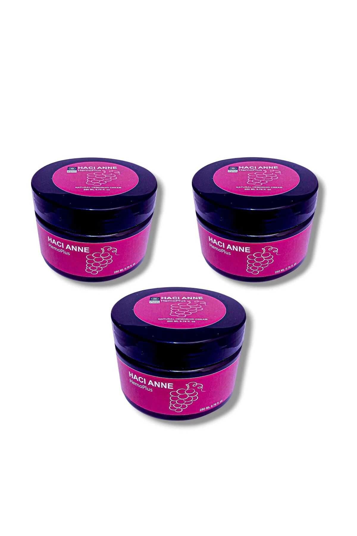 Hacı Anne Hemoplus Natural Kremi 250 ML X 3 Adet