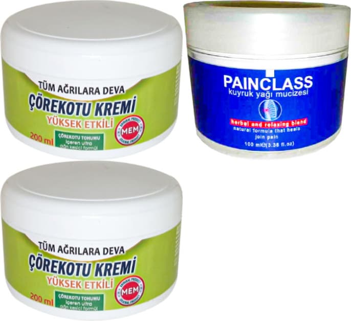 Çörekotu Çörek Otu Kremi Green Box 2 Adet 200 ml + Painclass Kuyruk Yağı Kremi 100 ml / Seti