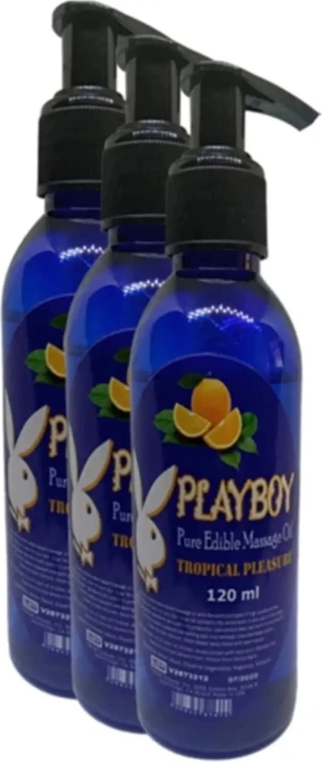 Süper Pure Edible Massage Oil 120ML Portakal Aromalı Masaj Yağı x 3 Adet