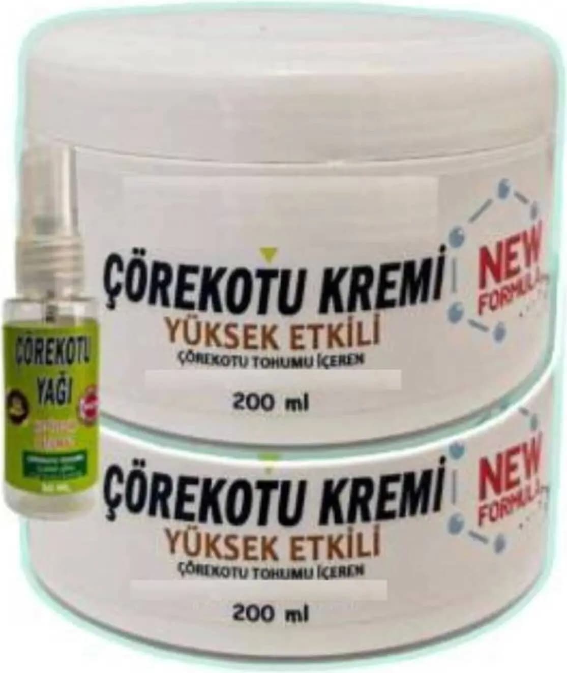 Çörek Otu Masaj Bakım Kremi 2X200 ml + 30 ml Çörek Otu Yağ ile