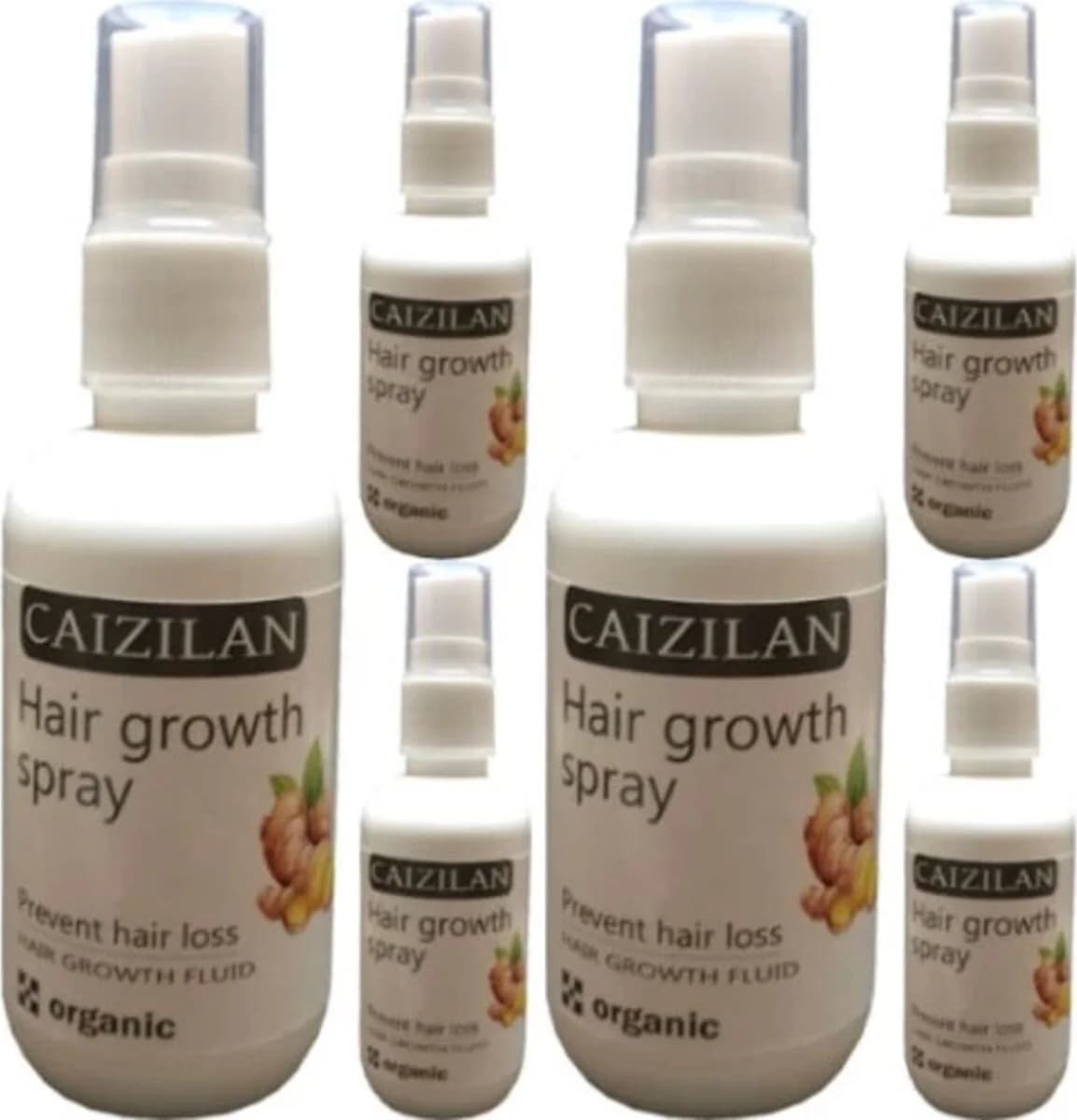 Süper Caizilan Hair Growth Spray 6 Adet Saç Için Sprey 50 ml