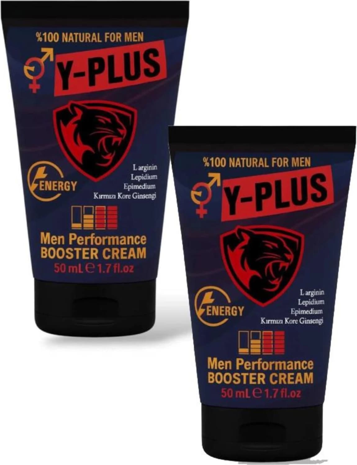 Y-Plus Men Ginsengli Booster Red Korea Erkeklere Krem 50 ml 2 Adet