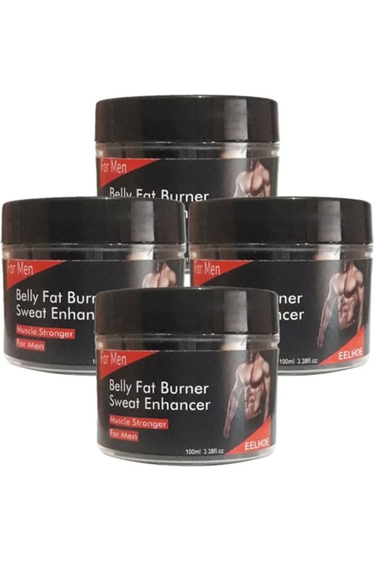 Eelhoe 4'lü Belly Sweat Enhancer Erkeklere Özel Kremi 100 ml