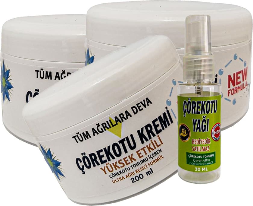 Playboy Çörek Otu Tohumu Kremi 3 Adet 200 ml White Relax Box Büyük Boy CRK:042 + ve Yanında 30 ml Çörek Otu Yağı
