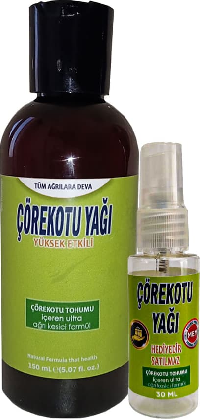Playboy Çörek Otu Tohum Yağı CRK:002 Cep/Seyahat Modeli 150 ml + ile Yanında 30 ml Çörek Otu Yağı