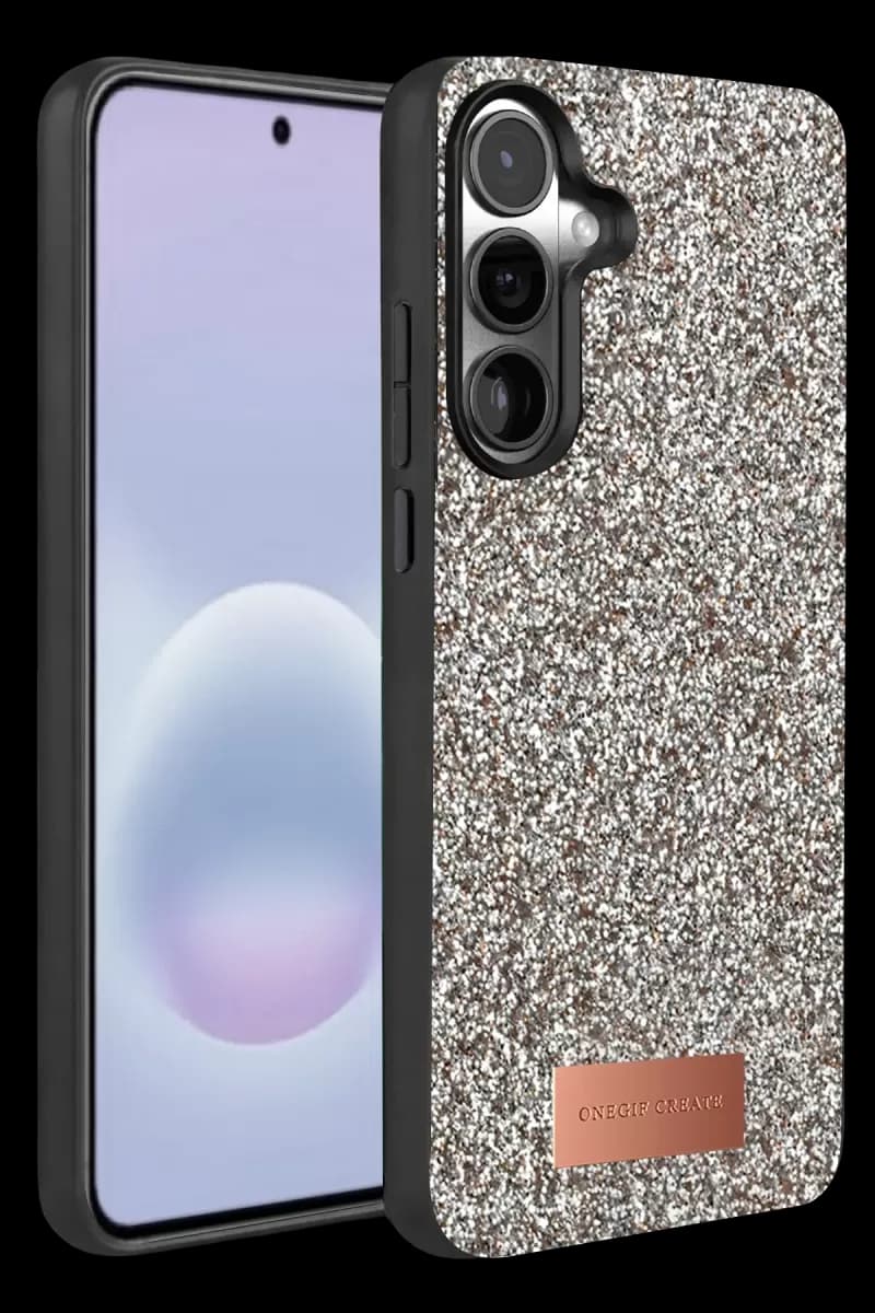 Galaxy A57 5G Bright Simli Kapak - Gümüş