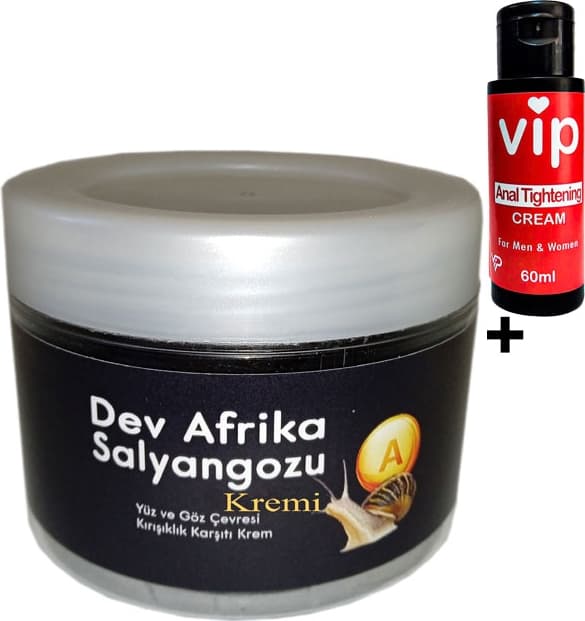 Giant Yaşlanmakarşıtı 100ML Dev Afrikasalyangozu Kremi + Vip Analdaraltıcı Sıkılaştırıcıkrem 60 ml