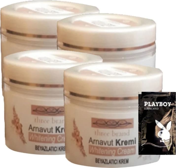 Süper Arnavut Kremi 4X100 ml Cilt Masaj Bakım Kremi 1 Adet Jel ile