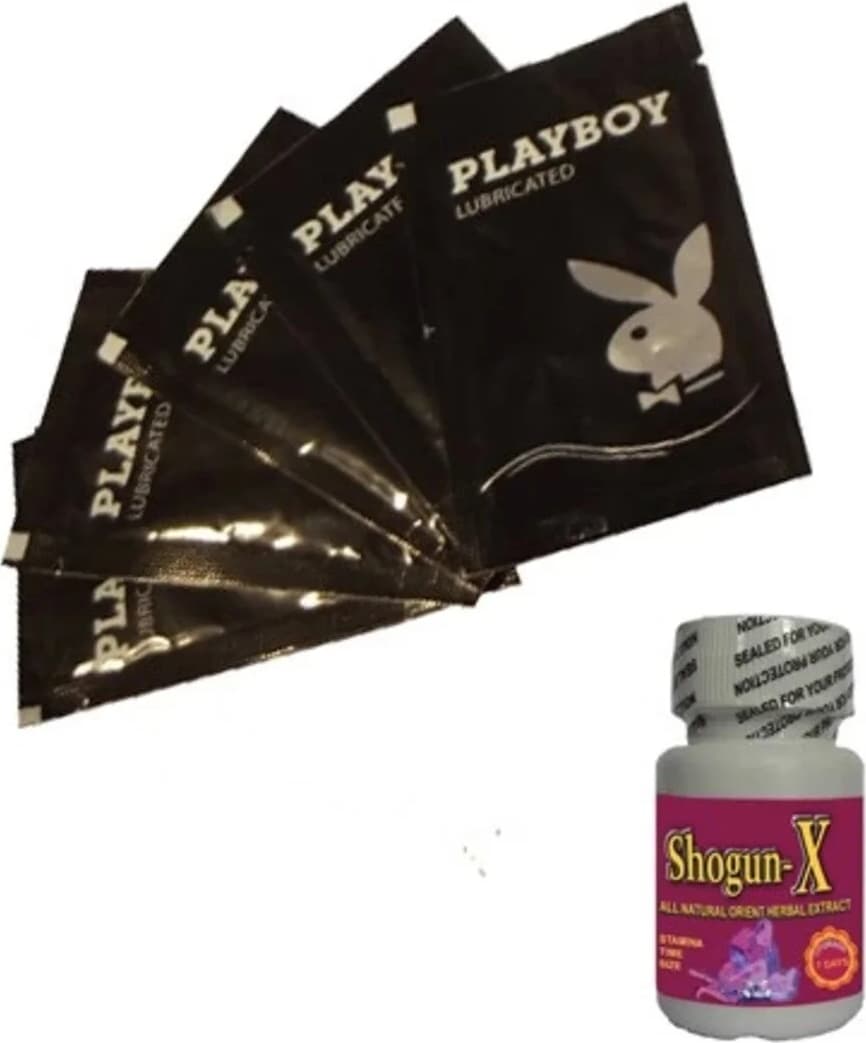 Süper Playboy Lubricated Gel 5 x 5ml Jel + 10LU Shogunx Erkeklere Özel