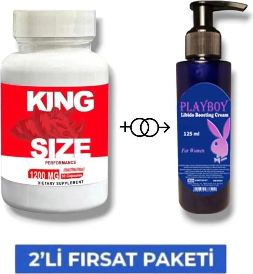 King Size Erkeklere Çok Özel 30lu + Playboy Libi.do Arttrc Krem 125 ml