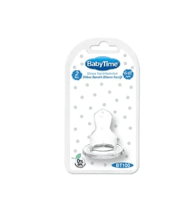 BabyTime Silikon Damaklı Biberon Emziği N.1 BT099