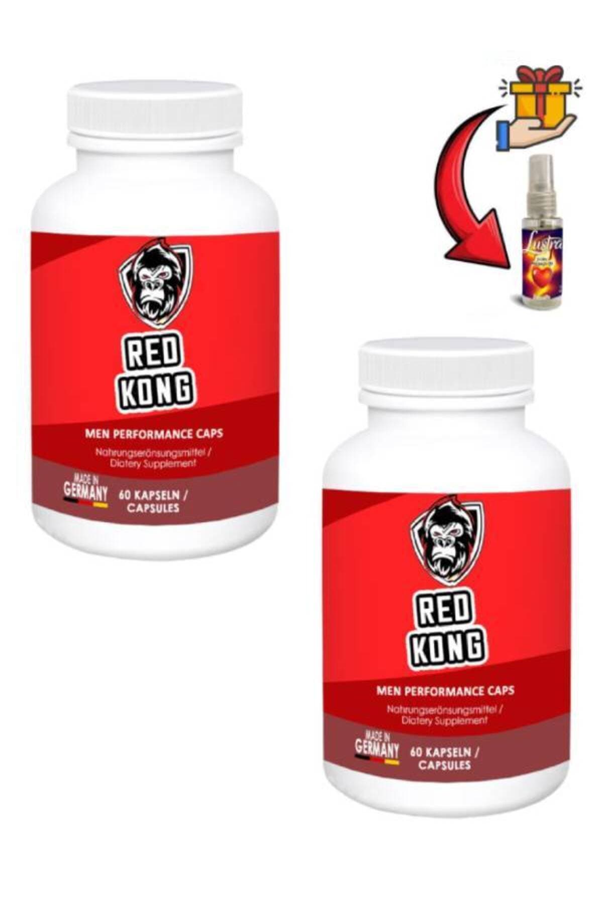 Red Kong Erkeklere Özel Bölge Destekleyici 60'lı x 2 ad+Lustra Masaj Yağı