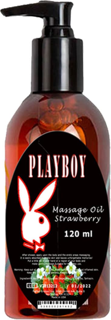 Playboy Çilekli 120 Ml Aromaterapi Masaj Yağı Gxmz -Çilekli 120ml Strawberry Massage Oil