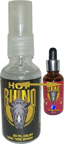 Bonie Rhino Uzun Süreyi Deneyimleme Spreyi + Rhino Bayanların Ilgi Içeceği