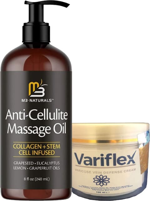 Anti-Cellulite Massage Oil 240 ml + Variflex Bacak Bakım 100 ml Krem