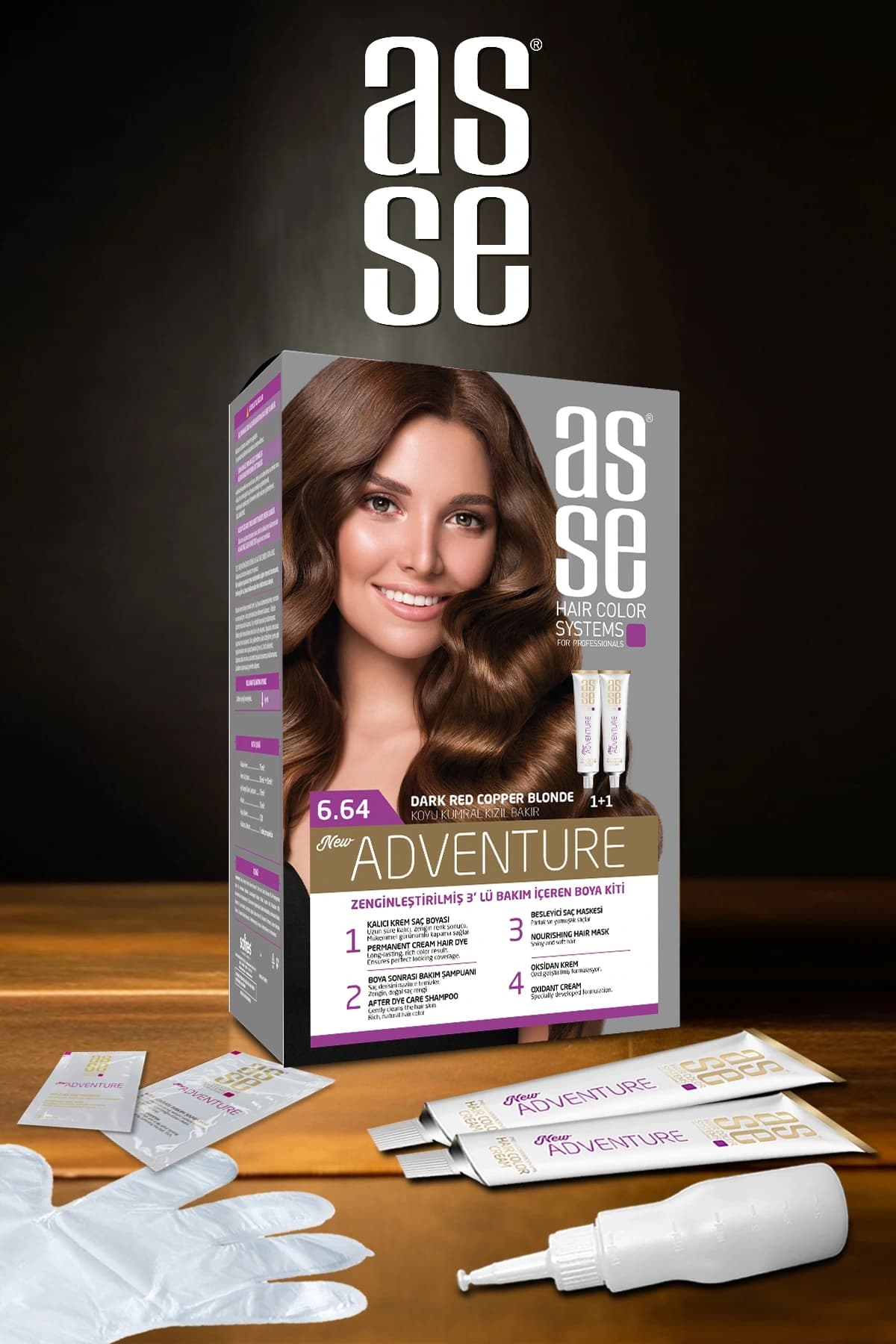 Set Saç Boyasi 4.35