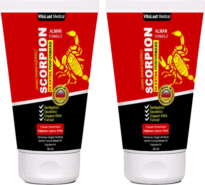 Scorpion Cream: 2 Adet Erkeklere Özel Krem 50 ml