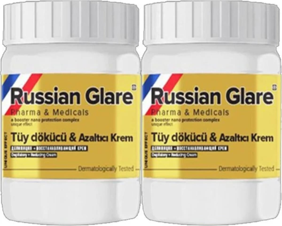 Süper Russ Glare Tüylere Krem Nano 2 Adet x 50 ml Russ Merhemi