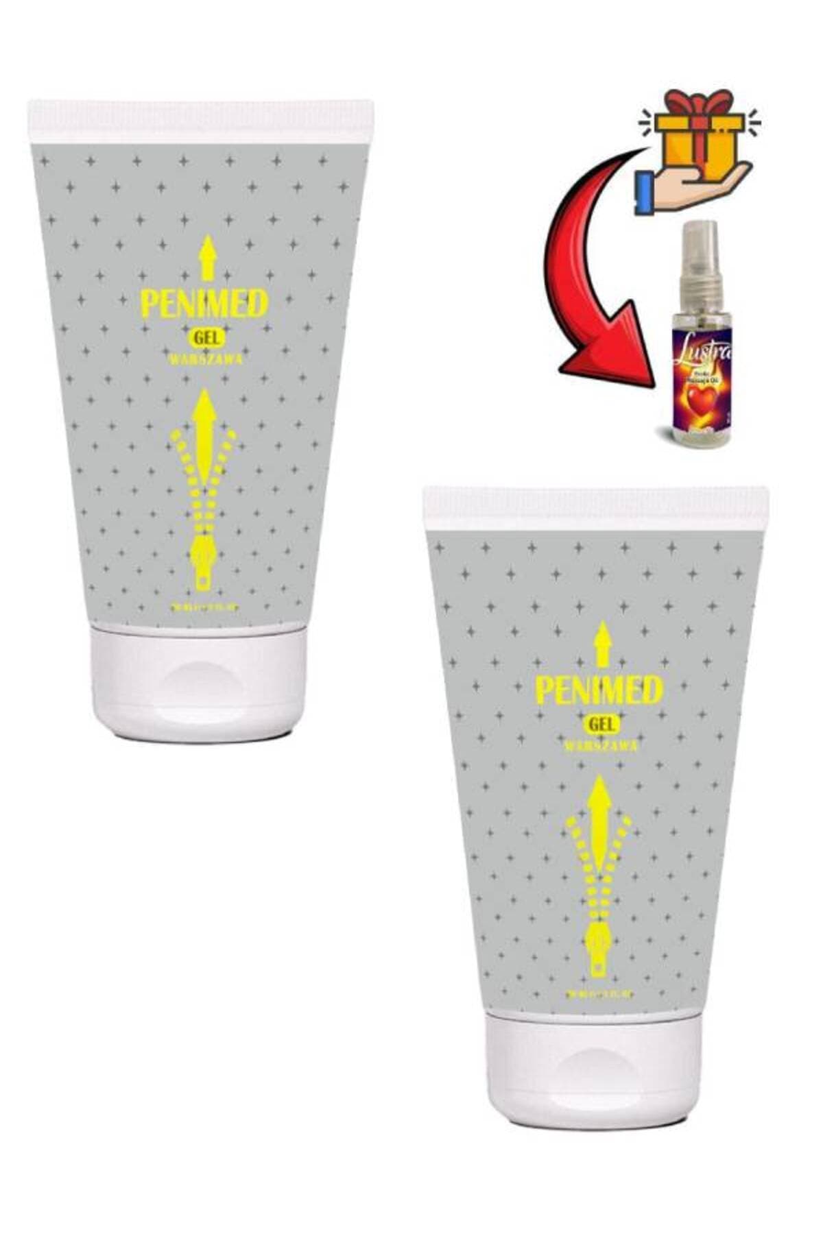 Pe.nis Büyütme Katkı Veren Bakım Krem 50 ml x 2 ad+Lustra Masaj Yağı