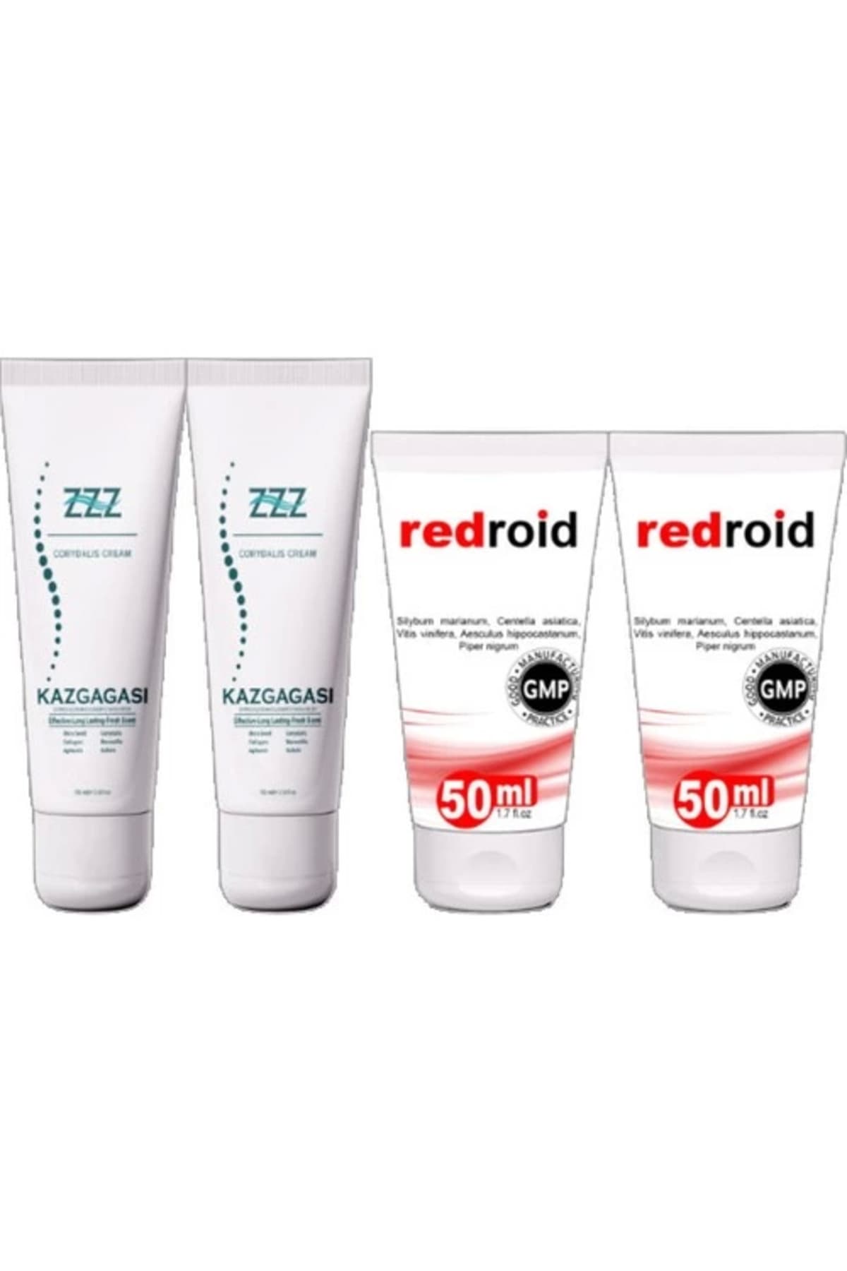Kaz Gagası 100 ml Rahatlatıcı Kremi 2 Adet Redroid Rahatlatıcı 50 ml 2 Adet