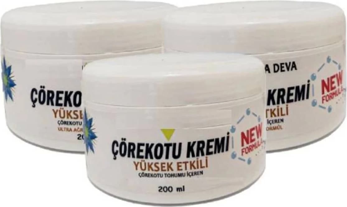 Süper Çörek Otu Kremi White Box 200 ml Bakım Masaj Kremi x 3 Ad