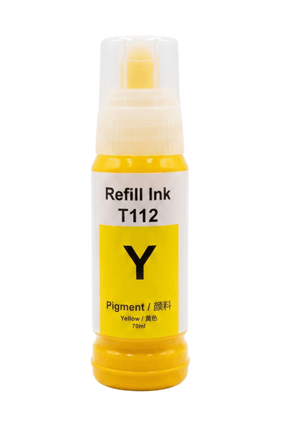 T112Y **Kutusuz** Sarı Şişeli Mürekkep (70 ml )