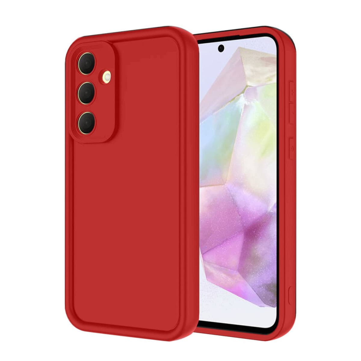 Galaxy A16 5G Kılıf Viera Silikon - Kırmızı