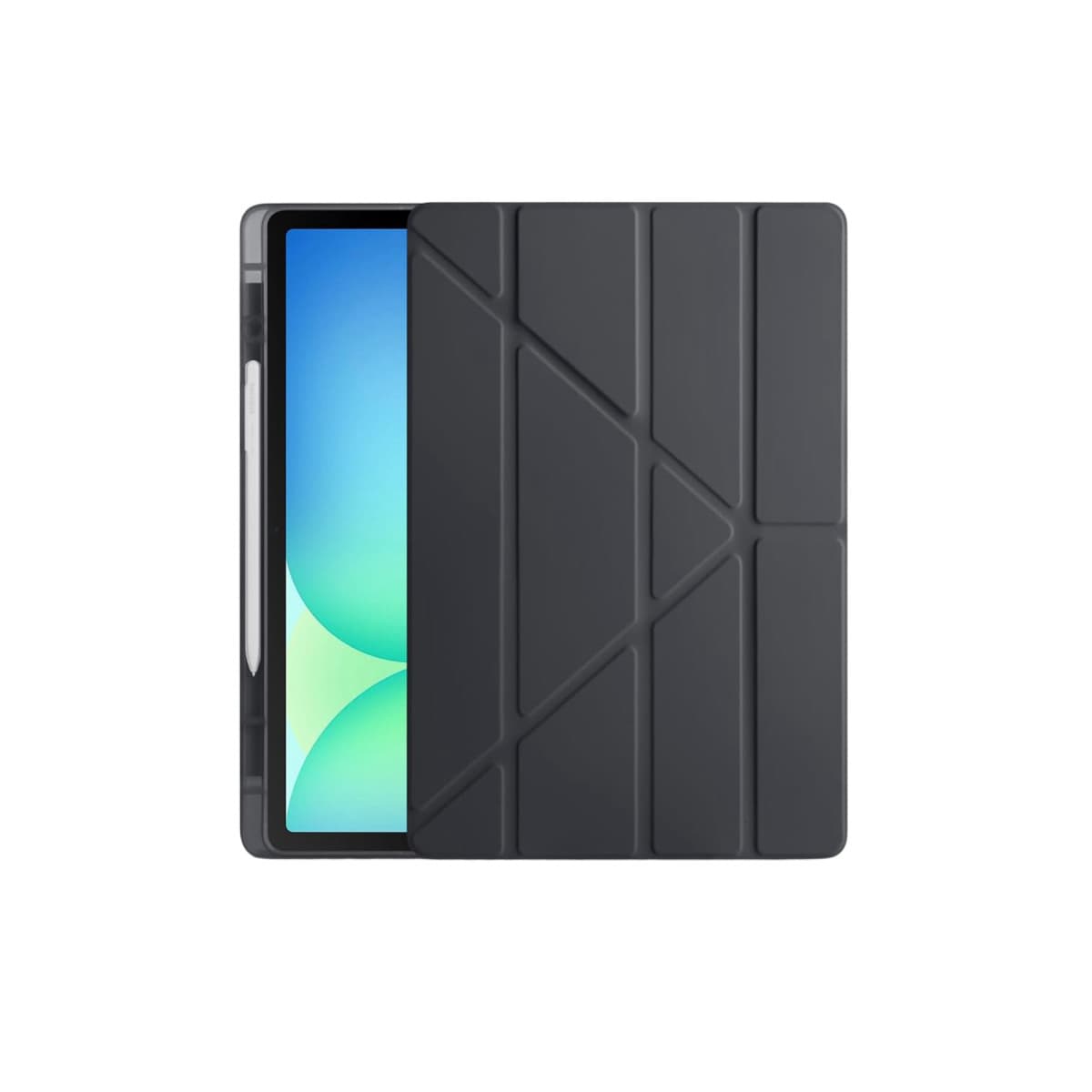 iPad Pro 13 (2024) Kılıf Kalemlikli Hugo Tablet Kılıfı - Siyah