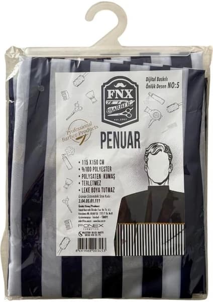 FNX Berber Önlük Kesim Penuarı 115x150 Cm Dijital Baskı Nu:5