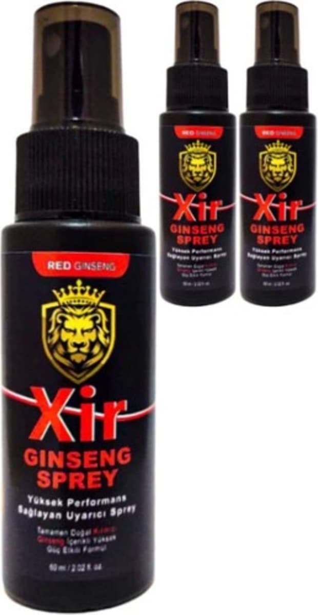 Xir Ginseng Mucizevi Sertleştiricili 60 ml 3 Adet Erkeğe Özel Karışım 3xeffect Sprey