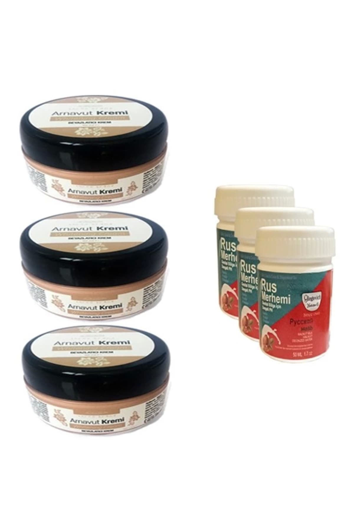 Three Brand Arnavut Kremi 3 Adet + Rus Merhemi 50 ml 3 Adet