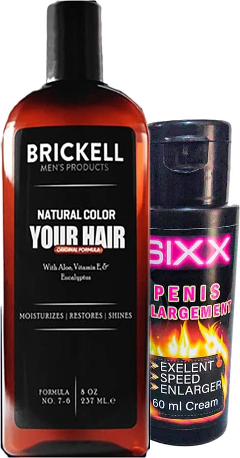 Brickell Saçsakal 237 ml Şampuan Anti.white + Sıxx Erkeklere Özeı Xxxlkrem 60ML