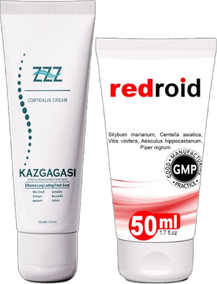 ZZZ Kaz Gagası Corydalis 100 ml Sırt Bel Kas Iskelet Kısmi Kullanım Kremi + Redroid Hemeroid Için 50 ml