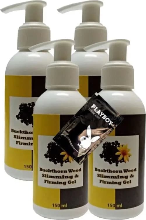 Süper Buck Thorn Weed Slimming Bakım Masaj Kremi 4X150 ml + 1 Adet Jel ile