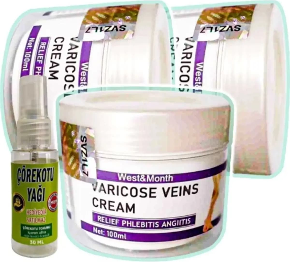 West & Month Varcse Vnis Bakım Kremi 100 ml x 3 Adet + Çörek Otu Yağı 30 ml