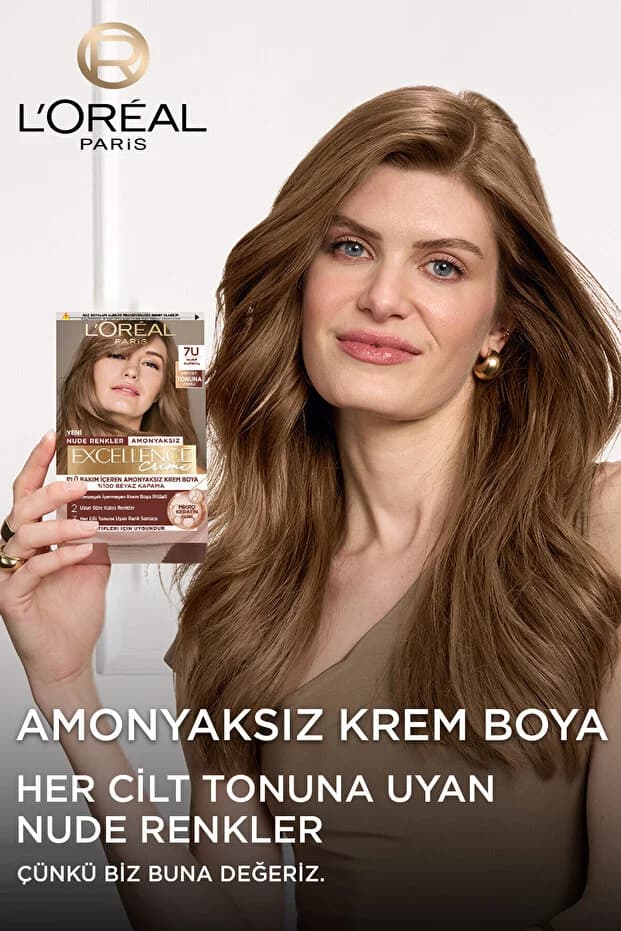 Paris Saç Boyasi & Excellence Nude Renkler Blond 7U