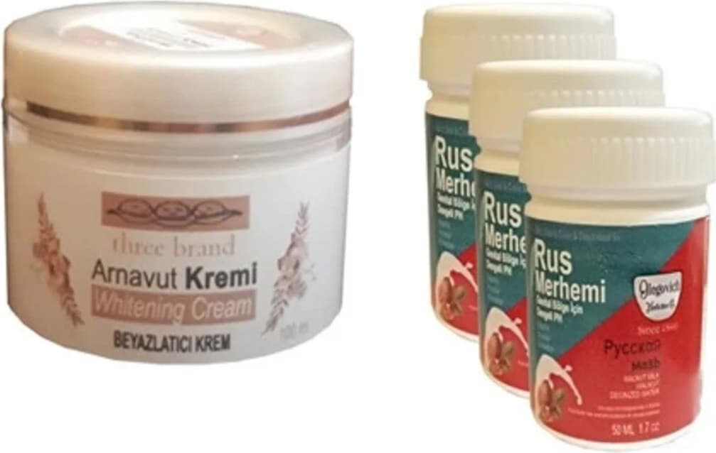 Süper Three Brand Arnavut Kremi + Rus Merhemi 50 ml 3 Adet
