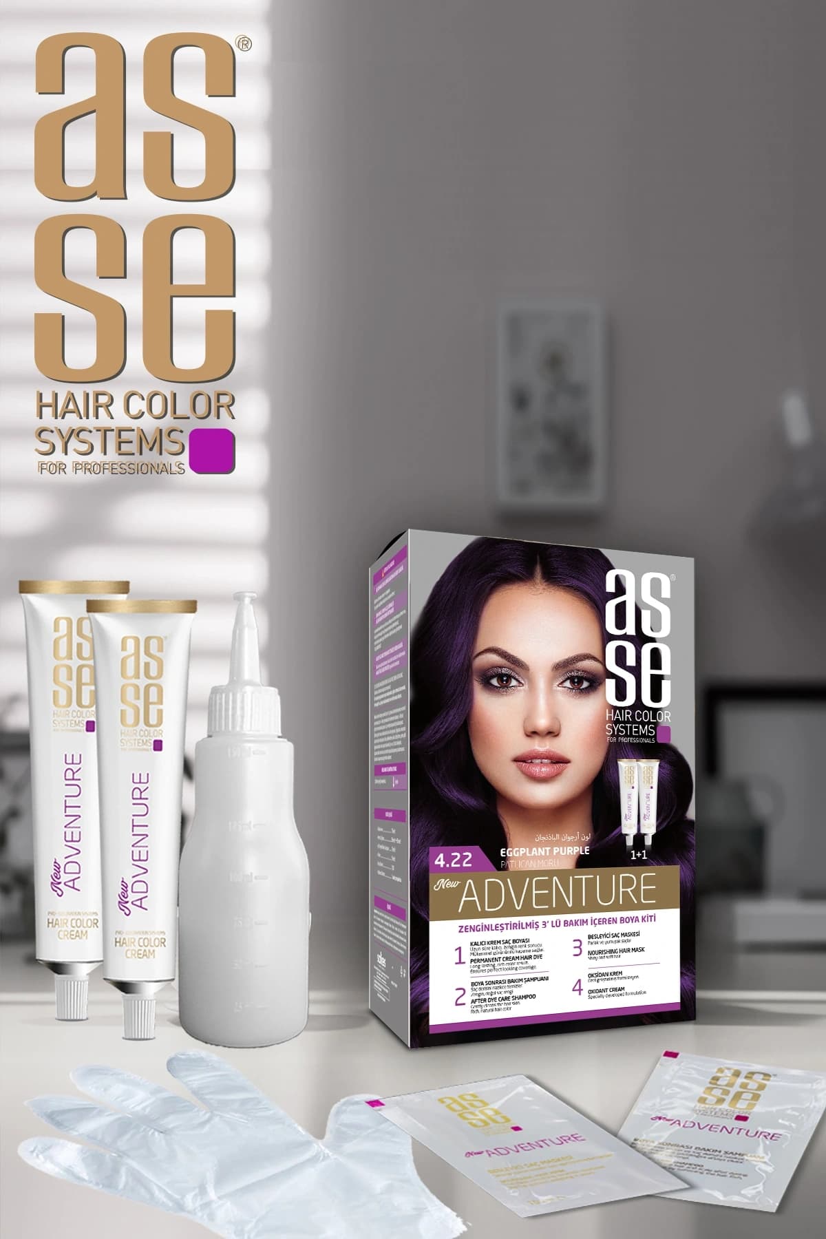 Set Saç Boyasi 4.22