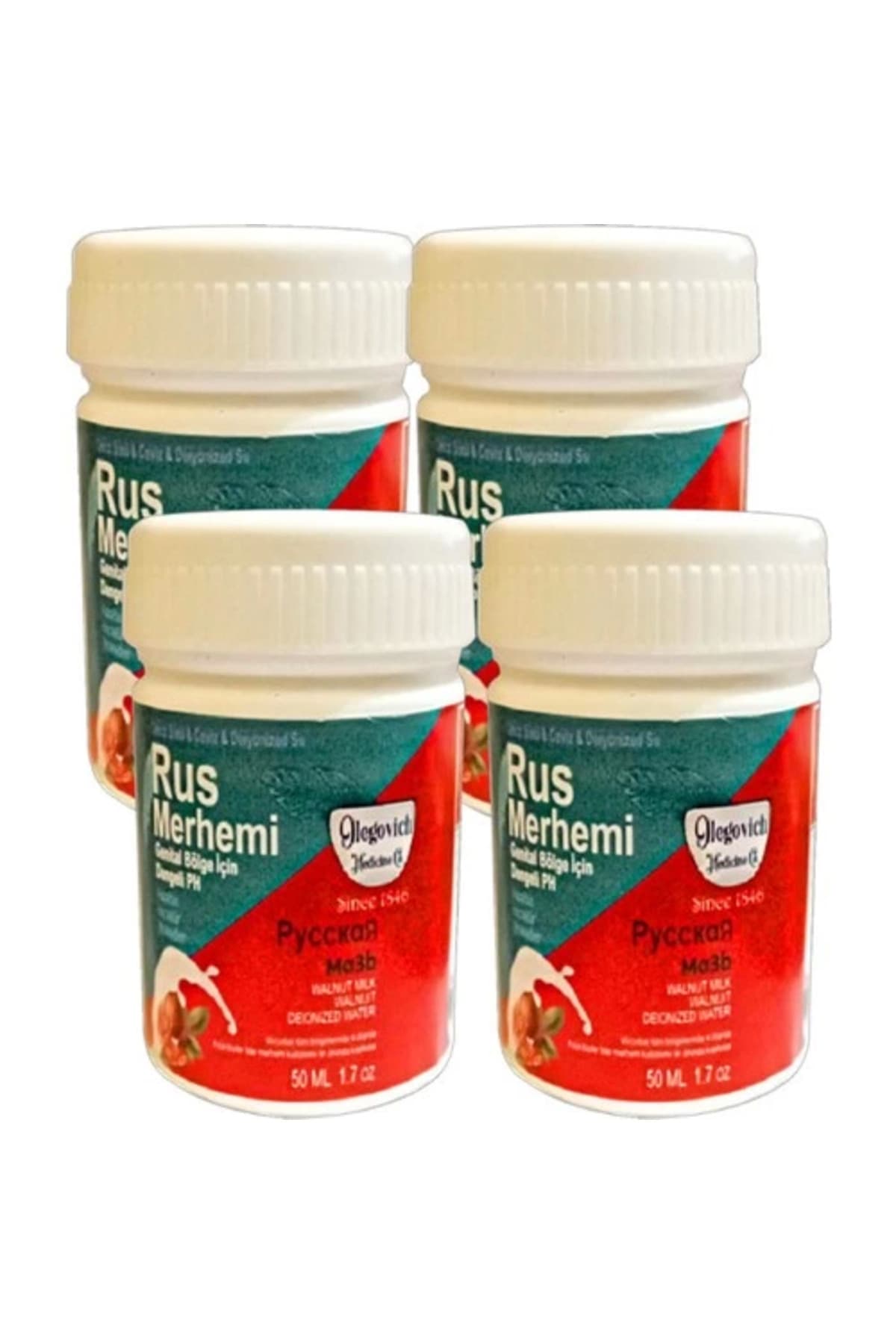 Glegnd Özel Yerler Tüylere Krem Valnut Milk & Walnut 4 Adet Russ Merhemi 50 ml Kadın