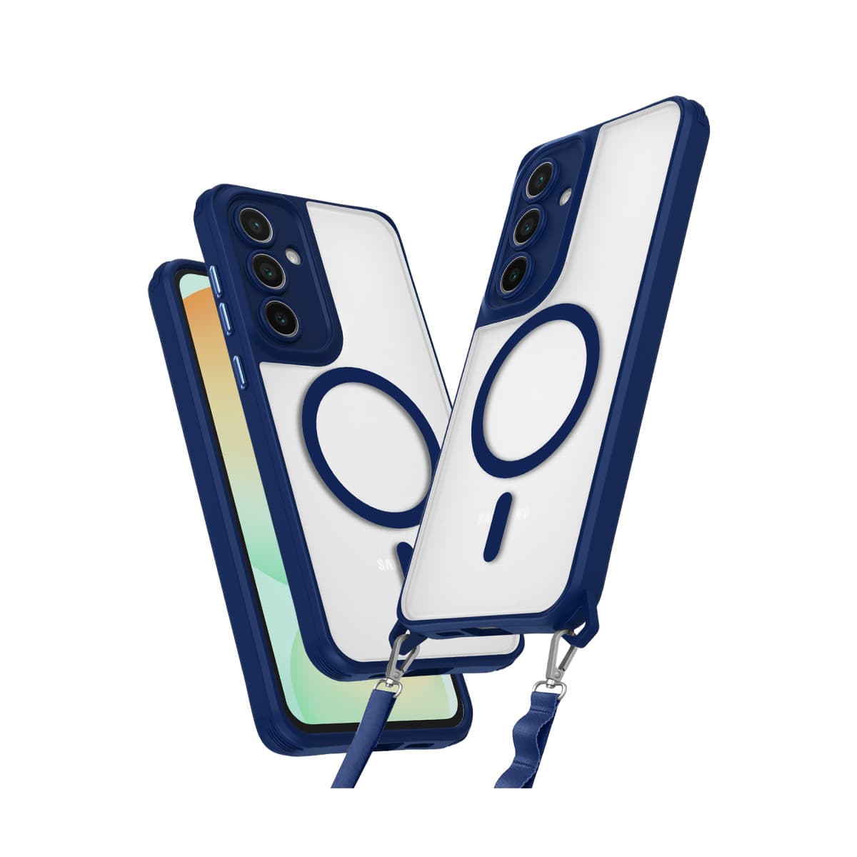 Galaxy S24 FE Kılıf Enka Magsafe Silikon Kılıf - Lacivert