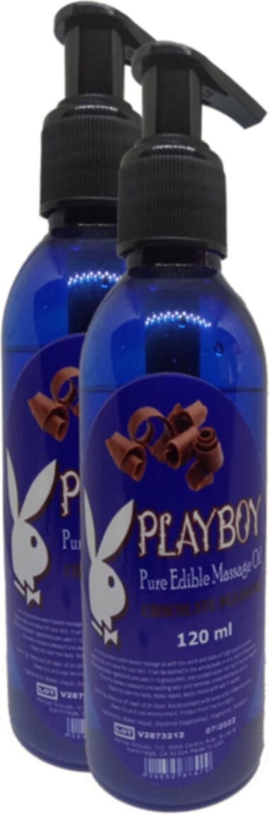 Playboy Pure Edible Massage Oil 120ml Çikolata Aromalı Masaj Yağı 2 Adet