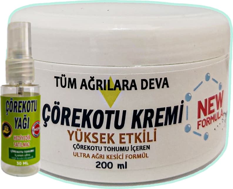 Çörek Otu Kremi 200 ml Beyaz Kavanoz + 30 ml Çörek Otu Yağı