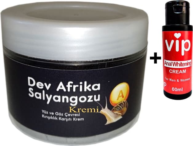 Giant Yaşlanmakarşıtı Dev Afrikasalyangozu 100ML Kremi + Vip Analrenk Açıcıkrem 60 ml