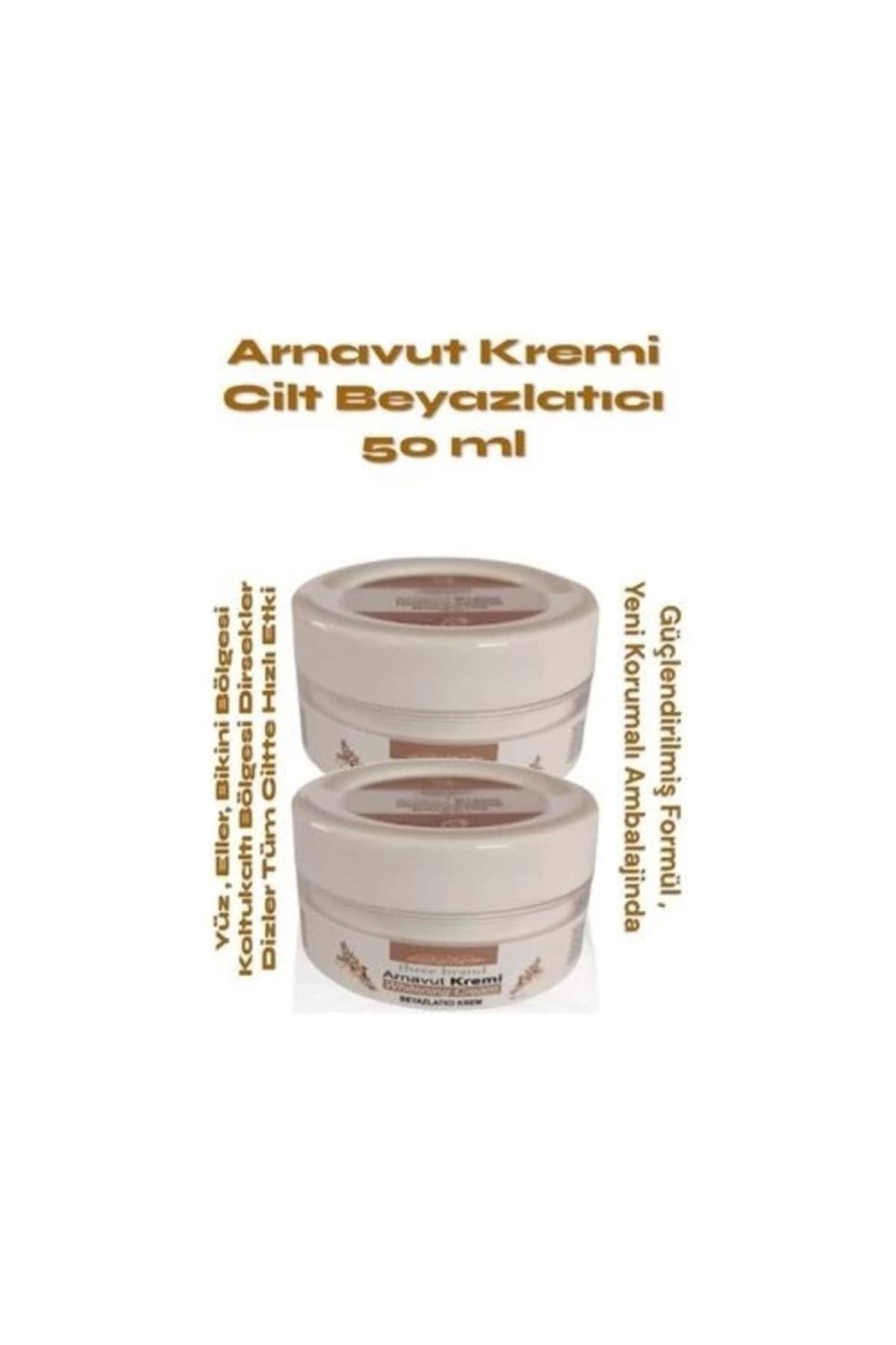 Cilt Beyazlatıcı Arnavut Kremi 50 ml x 2 Adet- Skin Whitening Cream